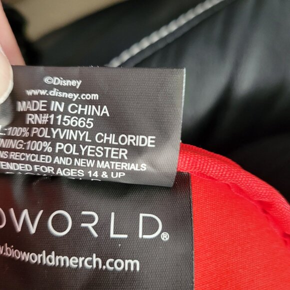 Disney Minnie Mouse Peppermint Swirl Crossbody Bag With Green Bow & Black Strap - Picture 9 of 11